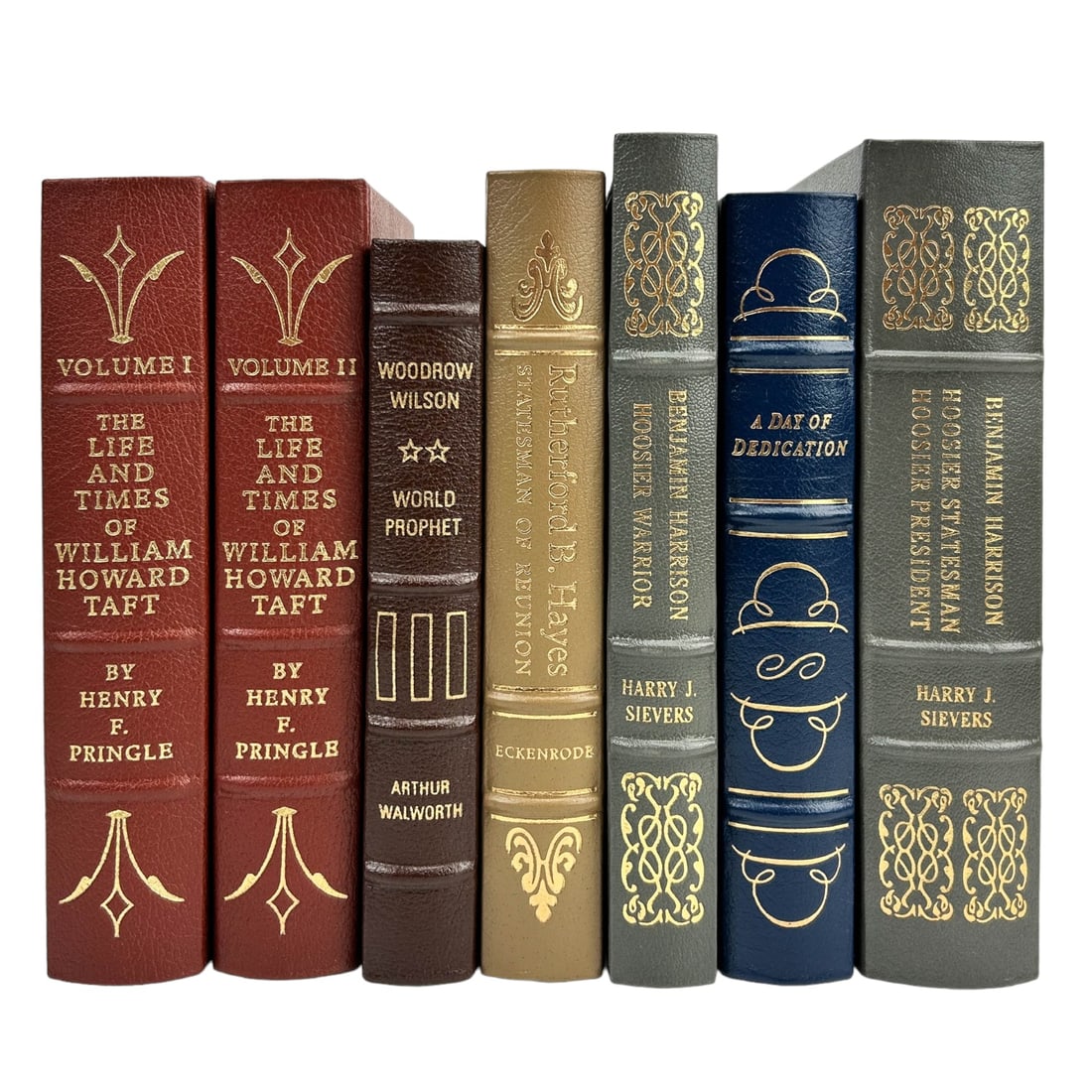 Taft Wilson Harrison Hayes Leather Bound Book LOT (1 of 15)