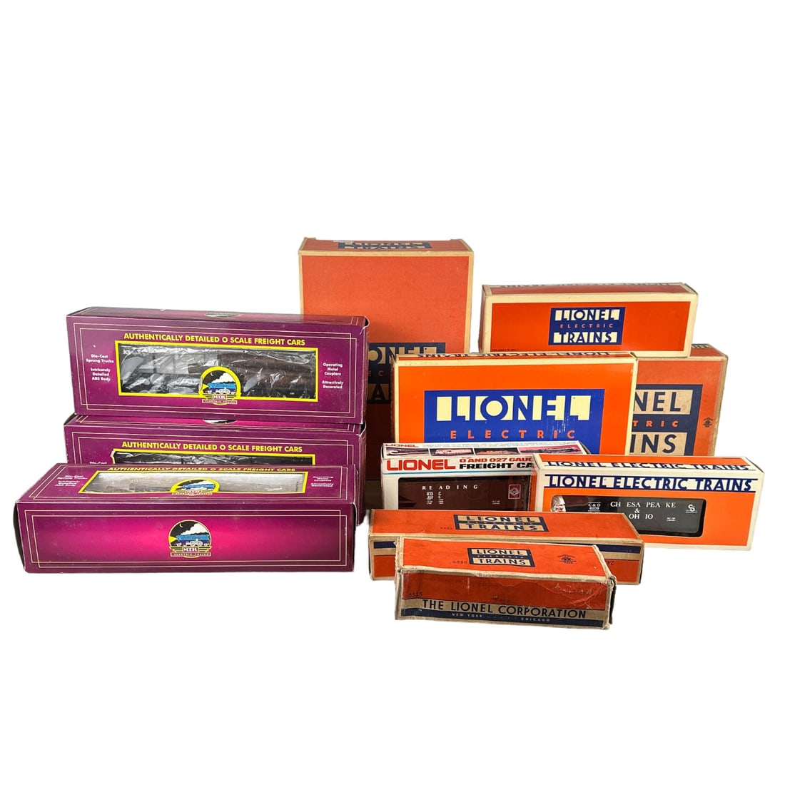 Lionel Oil Derrick Pump Tank Dome Log Car 9pc LOT (1 of 5)