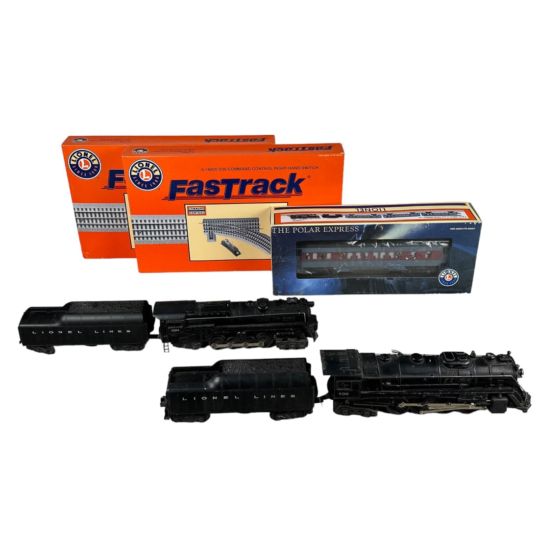 Lionel Polar Express Fast Track Steam Turbine 7pc (1 of 4)