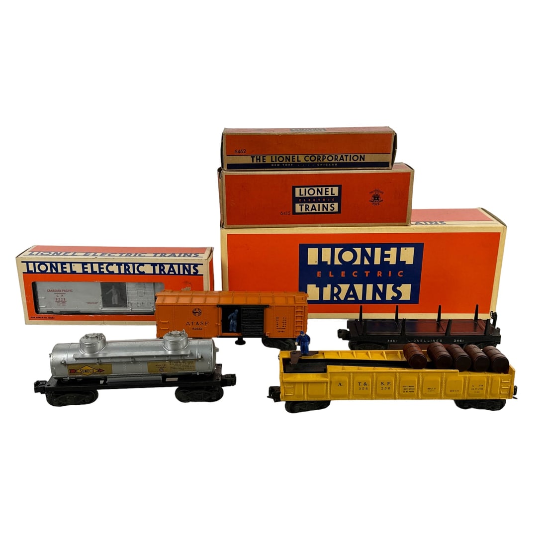 Lionel Gondola Tank Operating Box Car Sunoco LOT (1 of 3)
