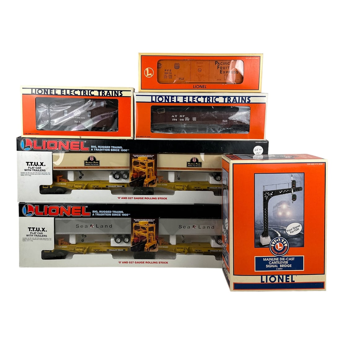 Lionel Fruit Express Reefer Coal Gondola 6pc LOT (1 of 3)