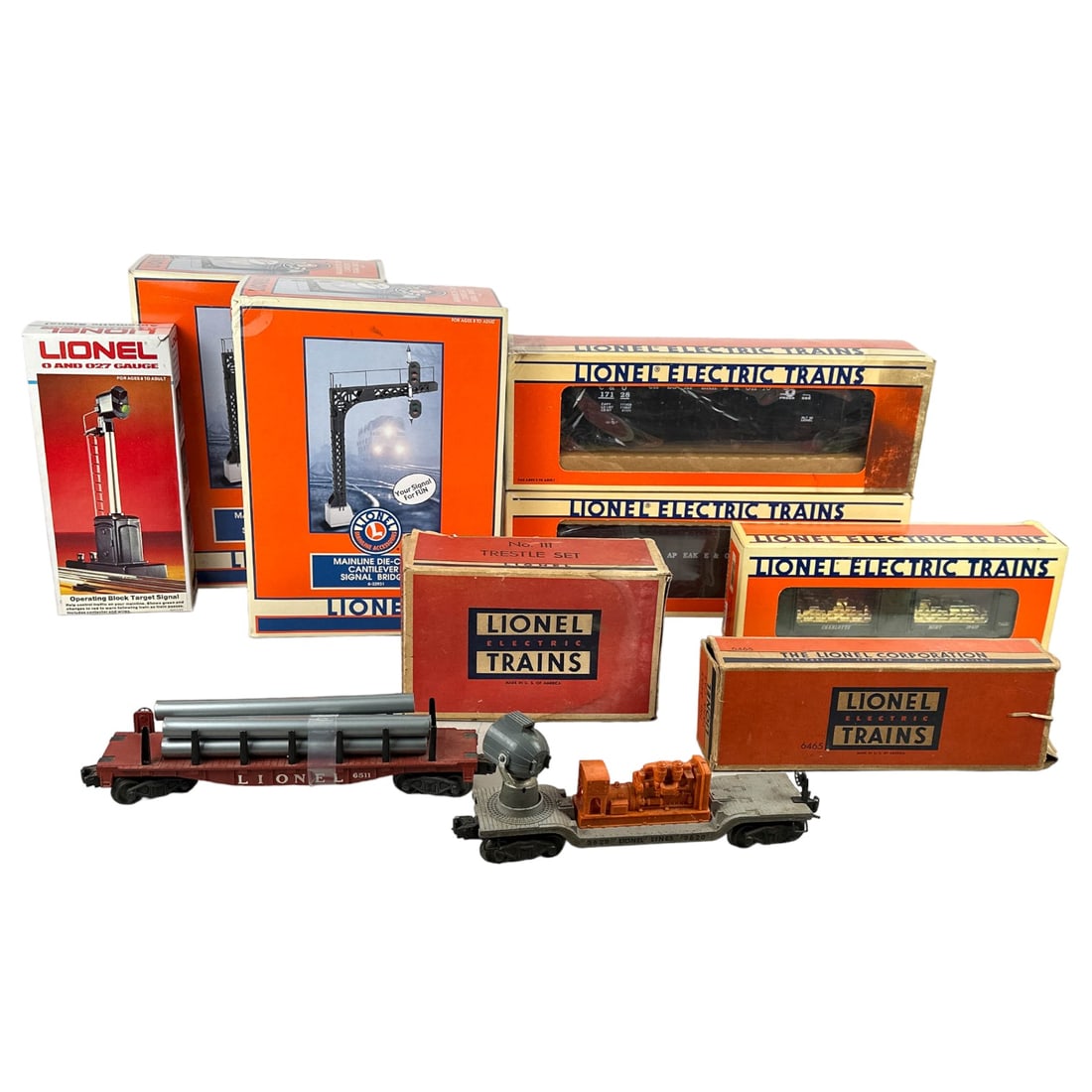 Lionel Mint Car Trestle Set Signal Bridge 10pc LOT (1 of 5)