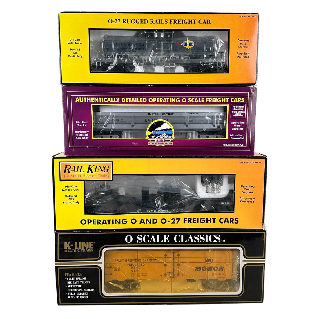 Rail King, K Line & MTH Electric Trains 4pc LOT (1 of 3)