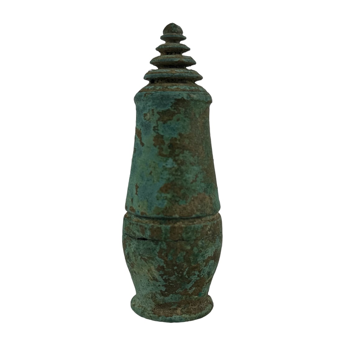 Ancient Bronze Verdigris Beetlenut Lime Container (1 of 4)