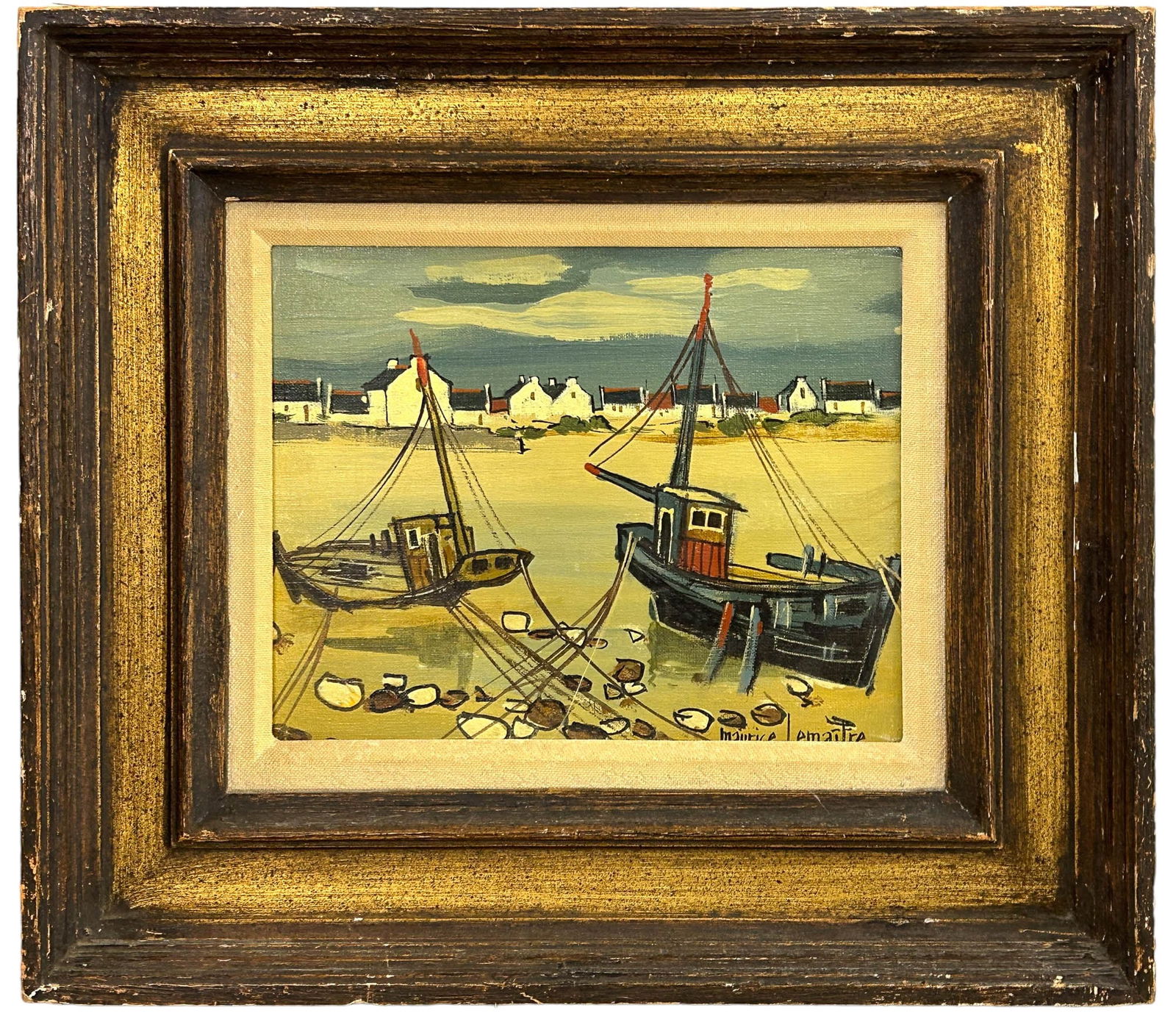 Maurice Lemaitre 1929-2018 Seascape Oil Painting (1 of 4)