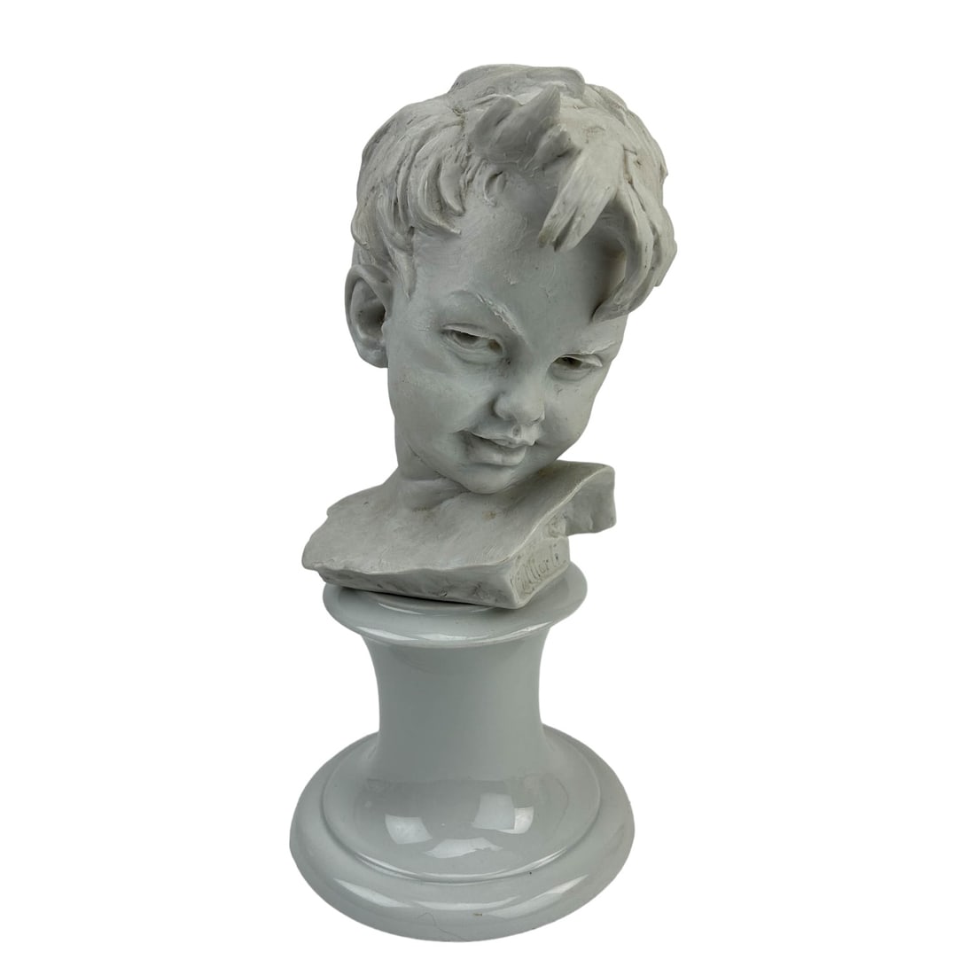 Bruno Merli Italian Porcelain Head Bust of a Boy (1 of 6)