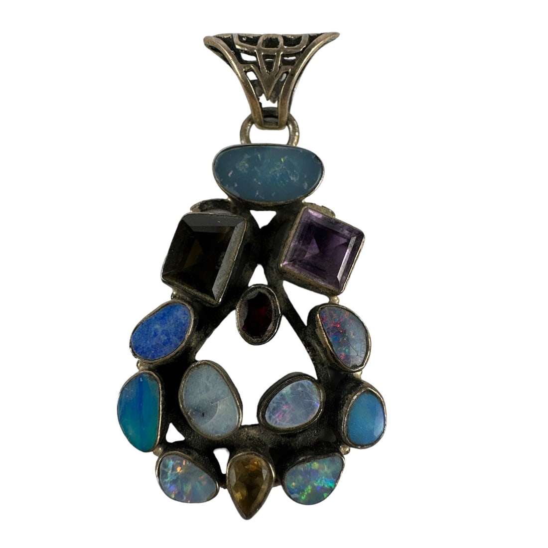 Sterling 925 Silver Gemstone Lady Necklace Pendant (1 of 4)