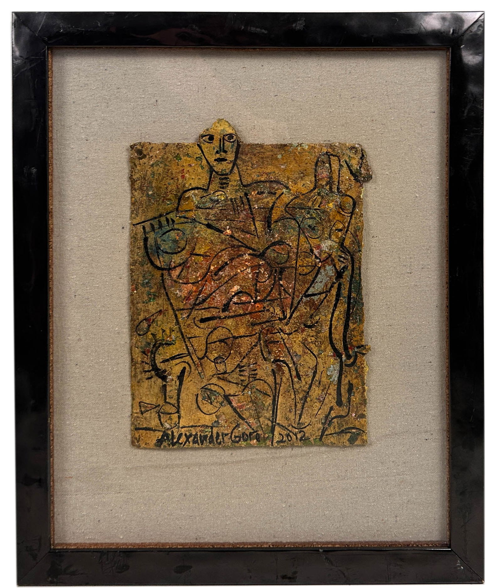 Alexander Gore b.1958 Expressionist Oil Painting (1 of 4)