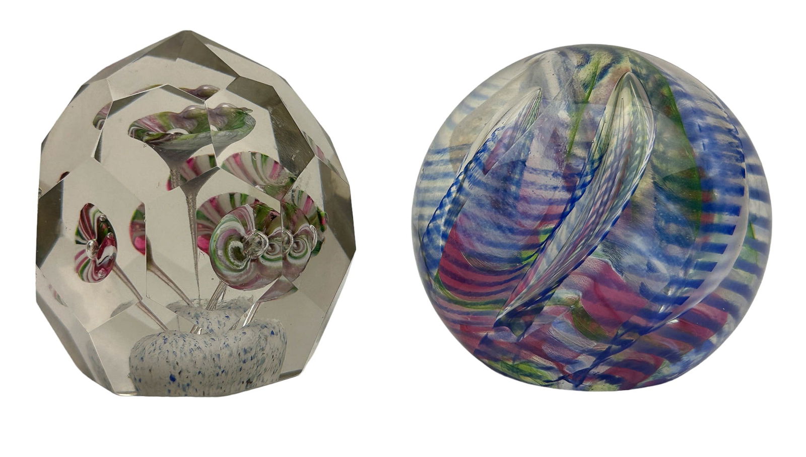 Caithness & Bohemian Czech Glass Paperweight LOT (1 of 7)