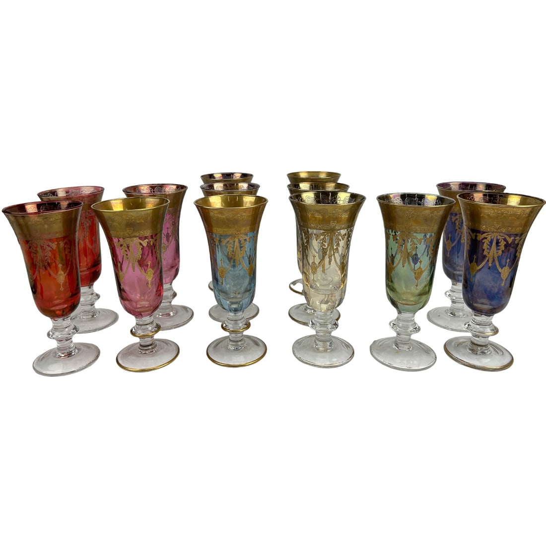 Interglass Italy Crystal Champagne Glass 12pc LOT (1 of 6)