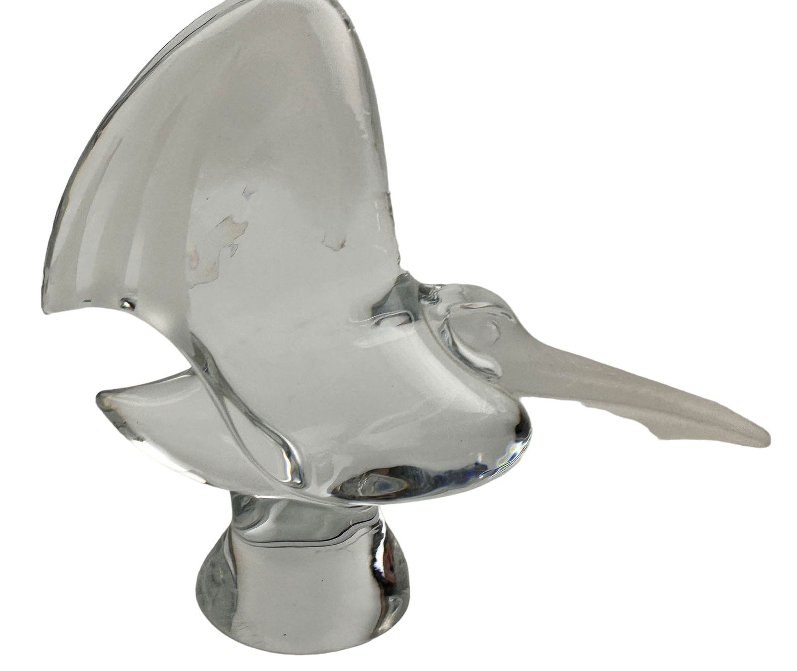 Daum French Crystal Pelican Glass Bird Sculpture (1 of 5)