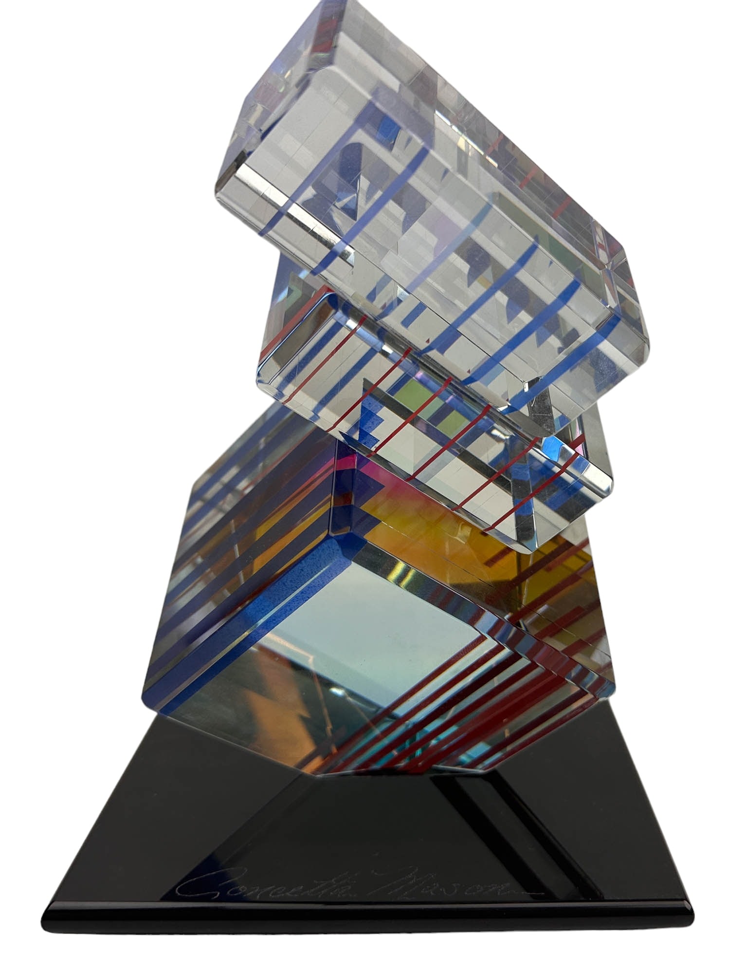 Concetta Mason b.1950 Art Glass Sculpture SIGNED (1 of 4)