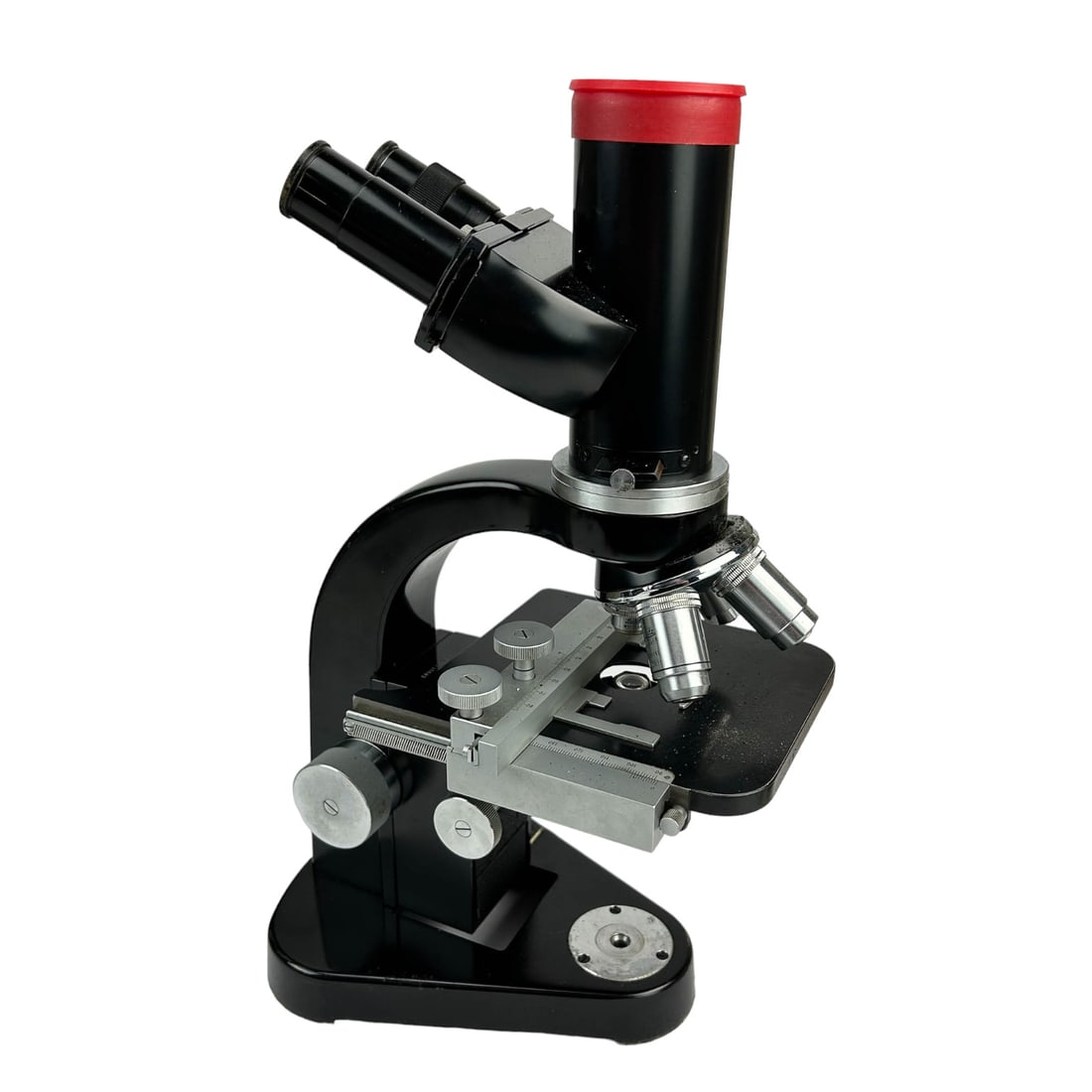 Ernst Leitz Wetzlar Microscope 572977 w Carry Case (1 of 9)