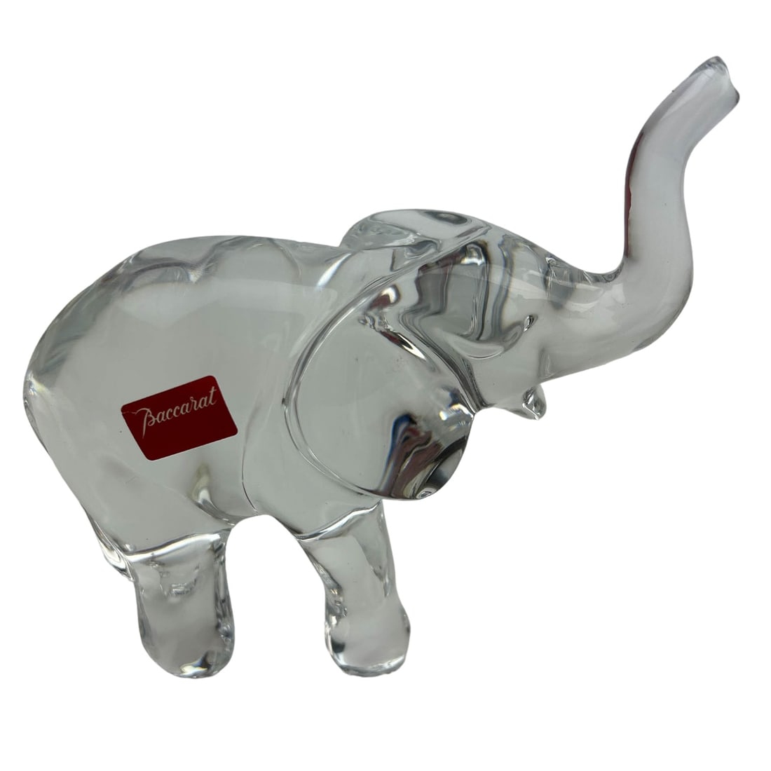 Baccarat Elephant Signed Loet Glass Figurine w Box (1 of 6)