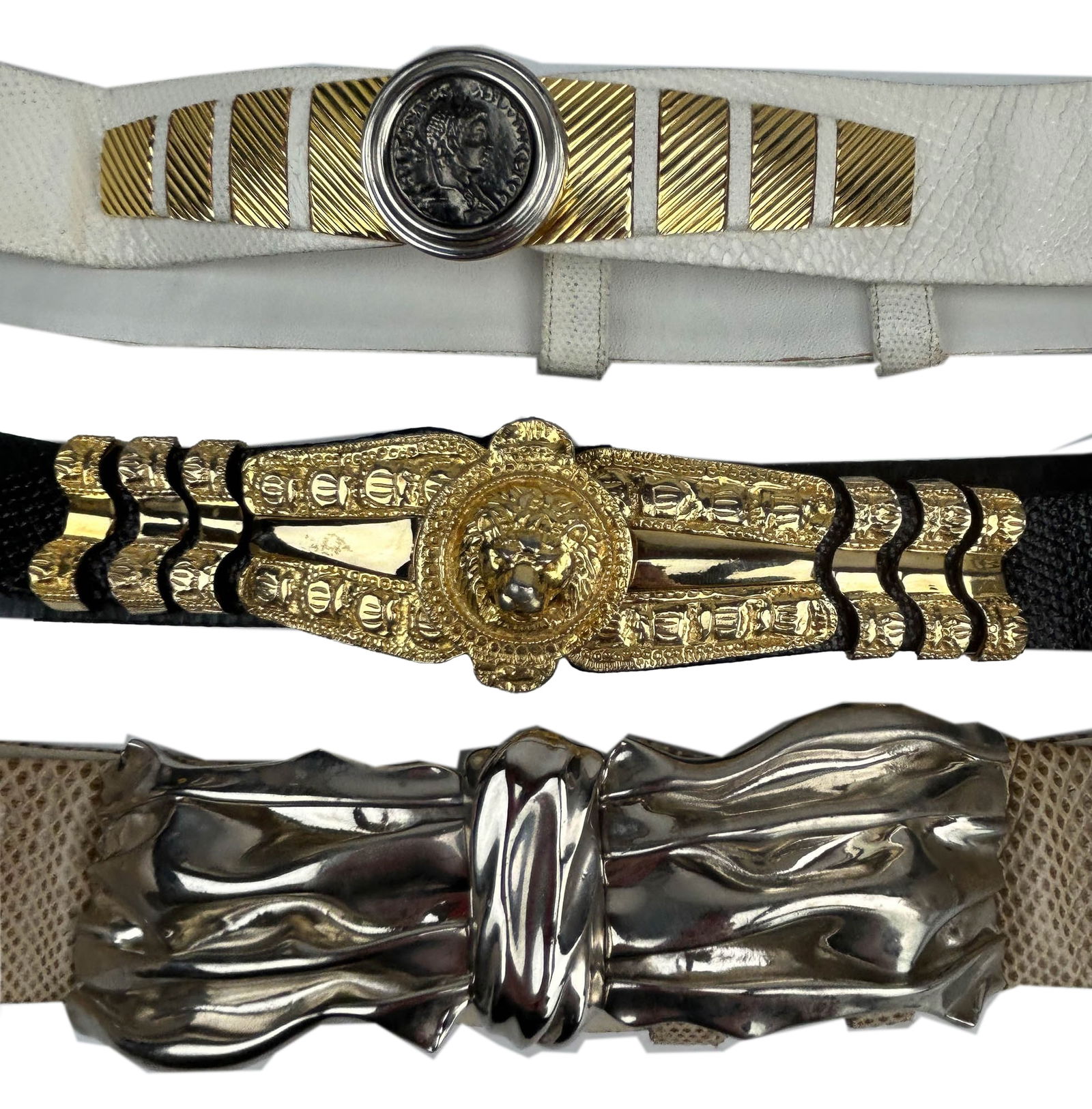 Collection of Three Judith Leiber Vintage Belts (1 of 9)