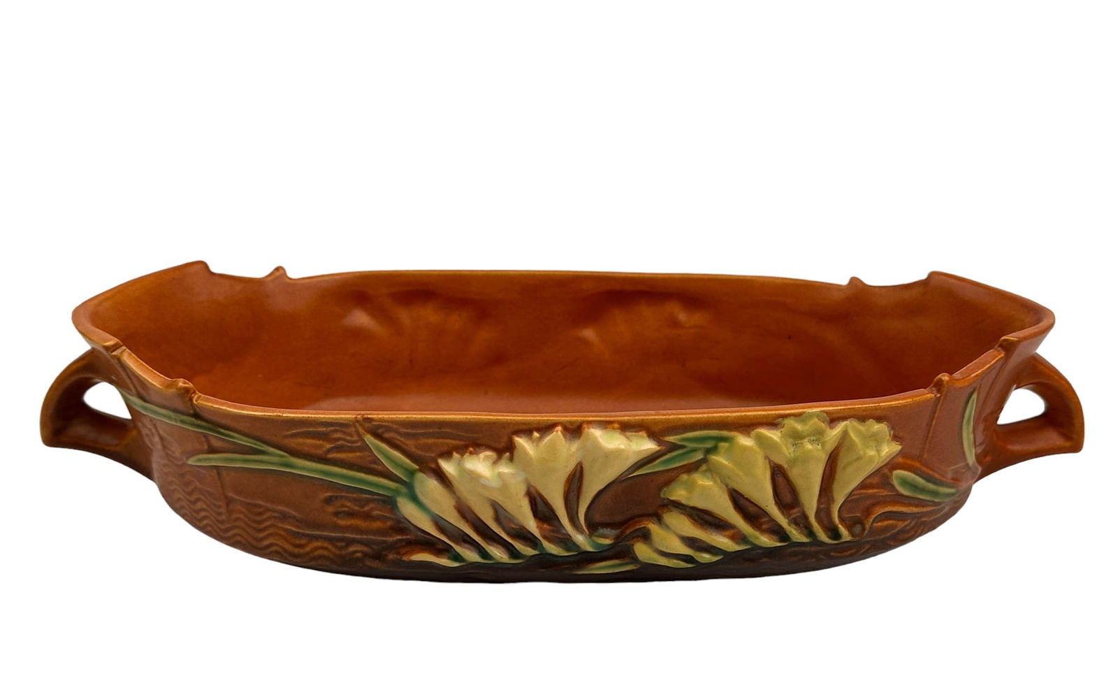 Roseville Freesia 468-12 Art Pottery Console Bowl (1 of 7)