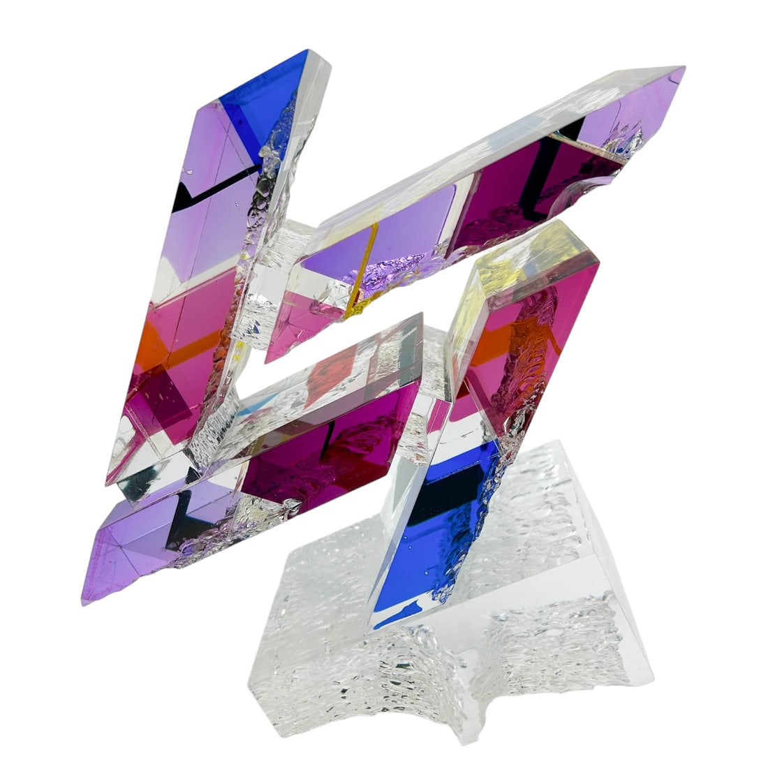 L Garrett Postmodern Acrylic Lucite Sculpture 10" (1 of 8)