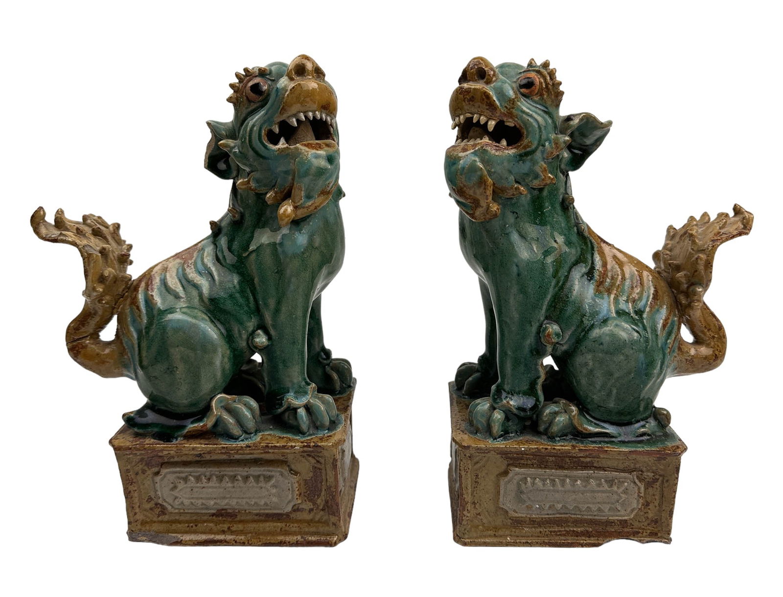 Chinese Pr Foo Lion Dragon Dog Ceramic Sculptures (1 of 7)