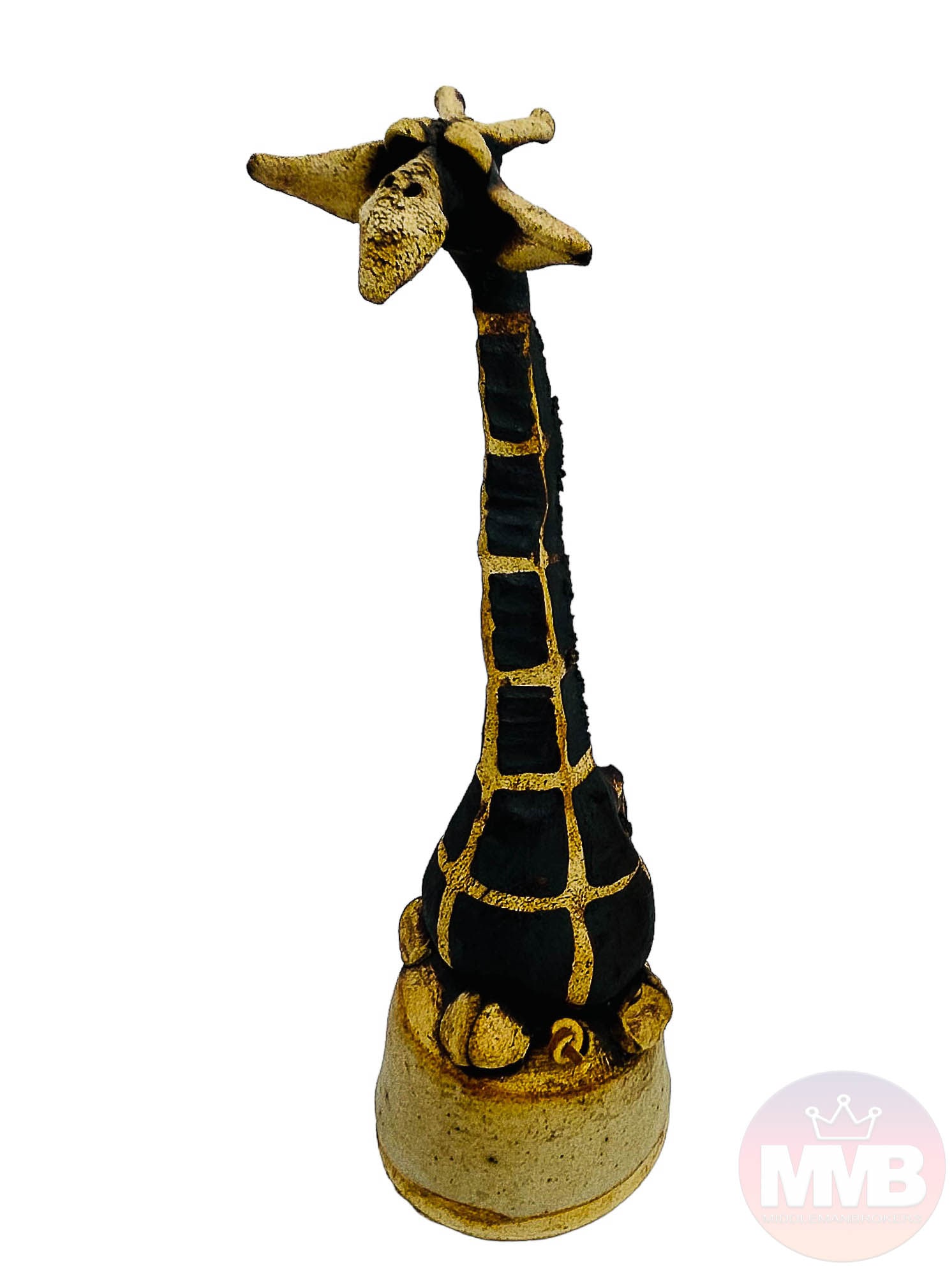 Todd Warner Studio Pottery Giraffe Bell Sculpture (1 of 3)