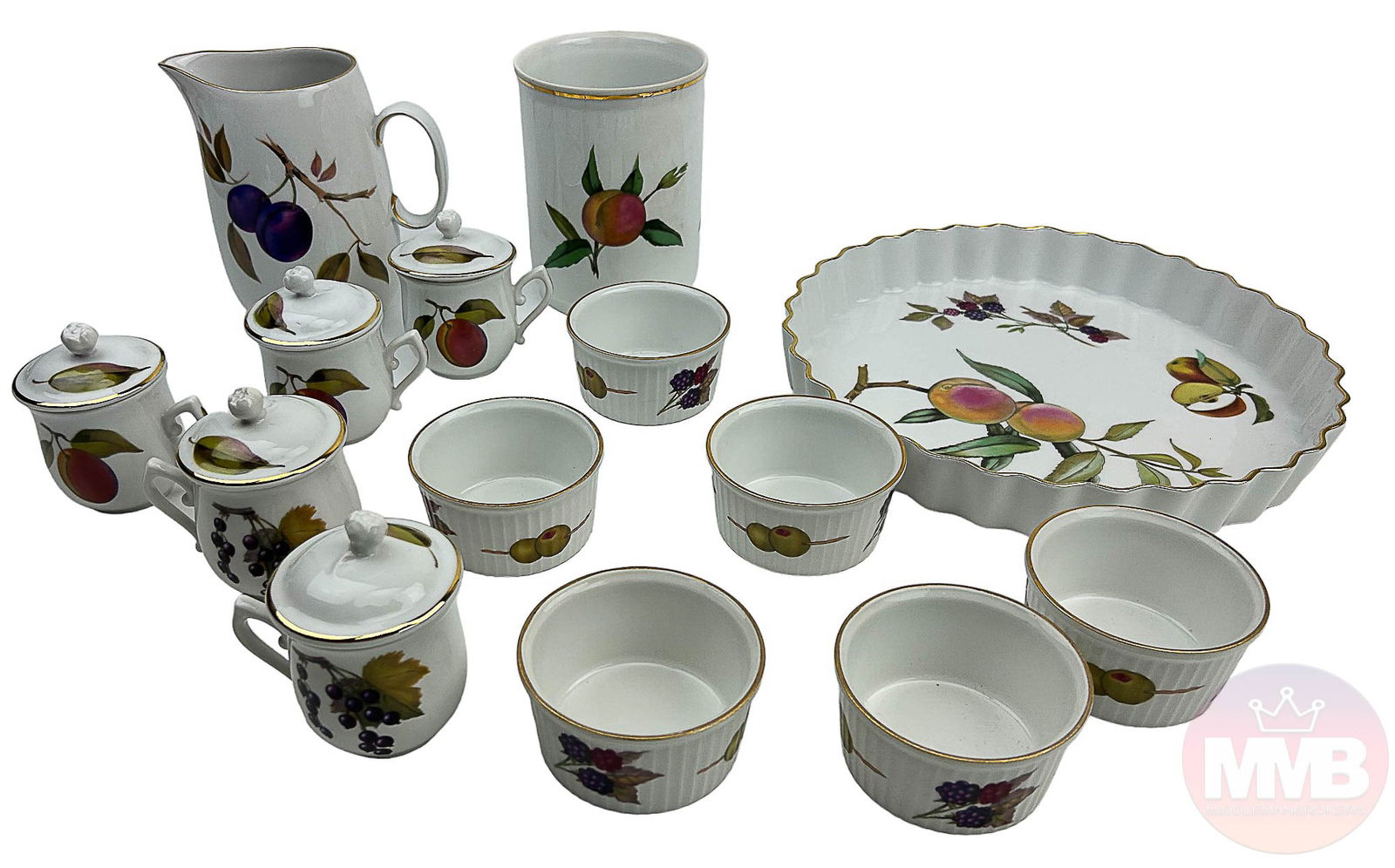 Royal Worcester Evesham Ramekin Pie Dish Bowl LOT (1 of 5)