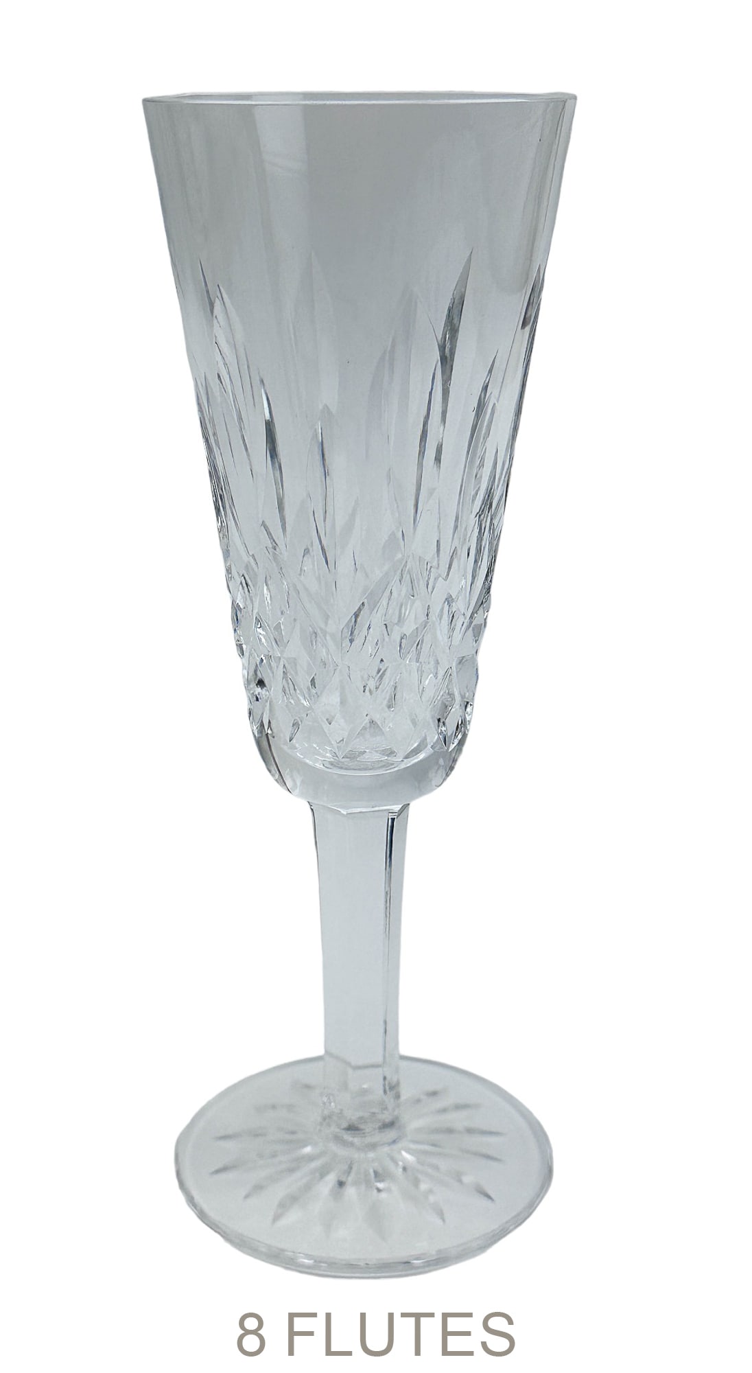 Waterford Crystal Lismore Champagne Flutes 8pc LOT (1 of 5)
