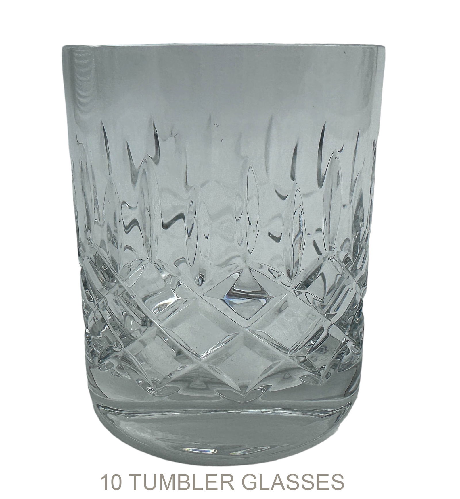 Waterford Crystal Lismore 12 oz Flat Tumbler LOT (1 of 5)