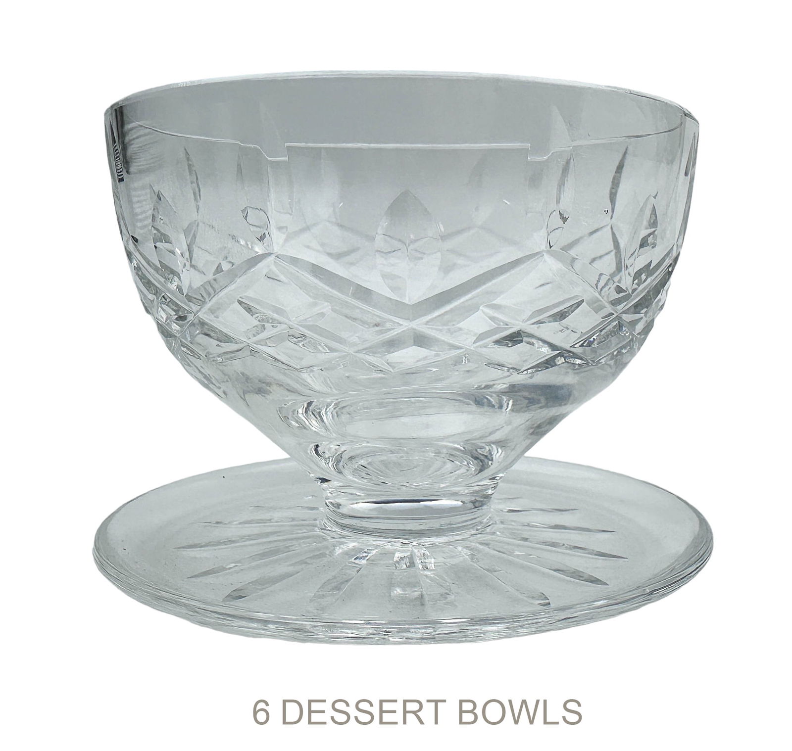 Waterford Crystal Lismore Footed Dessert Bowl 6pc (1 of 5)