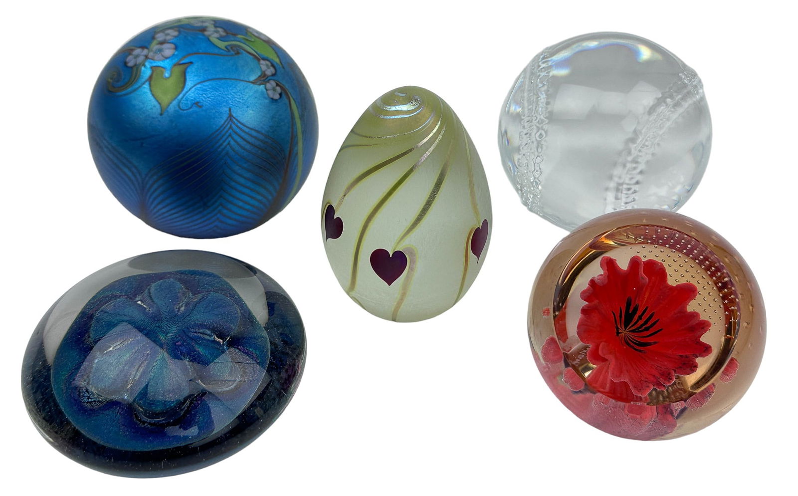 Eickholt Correia Orient Flume Paperweight 5pc LOT (1 of 13)