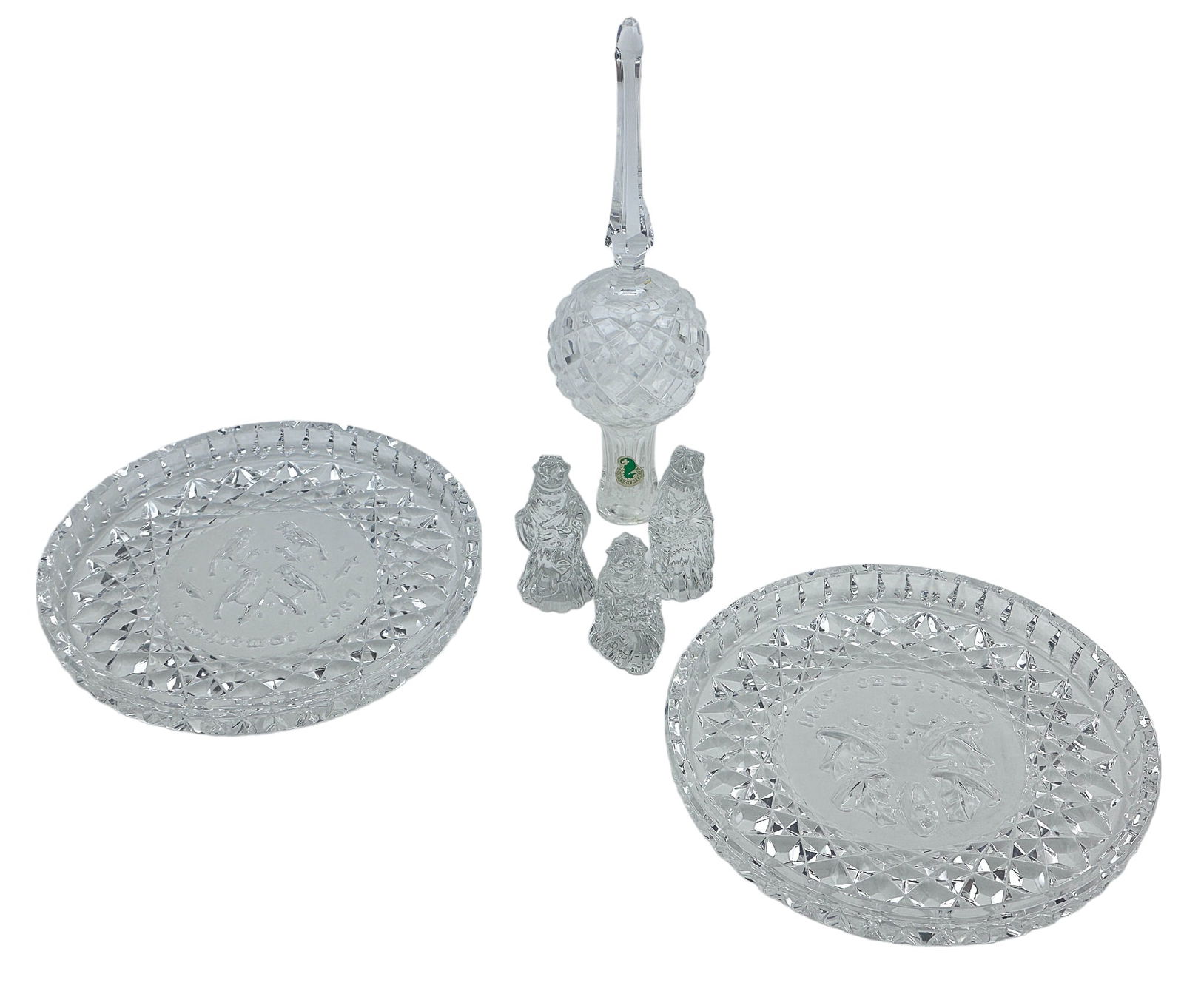 Waterford Christmas Plate Figurine Tree Topper LOT (1 of 7)