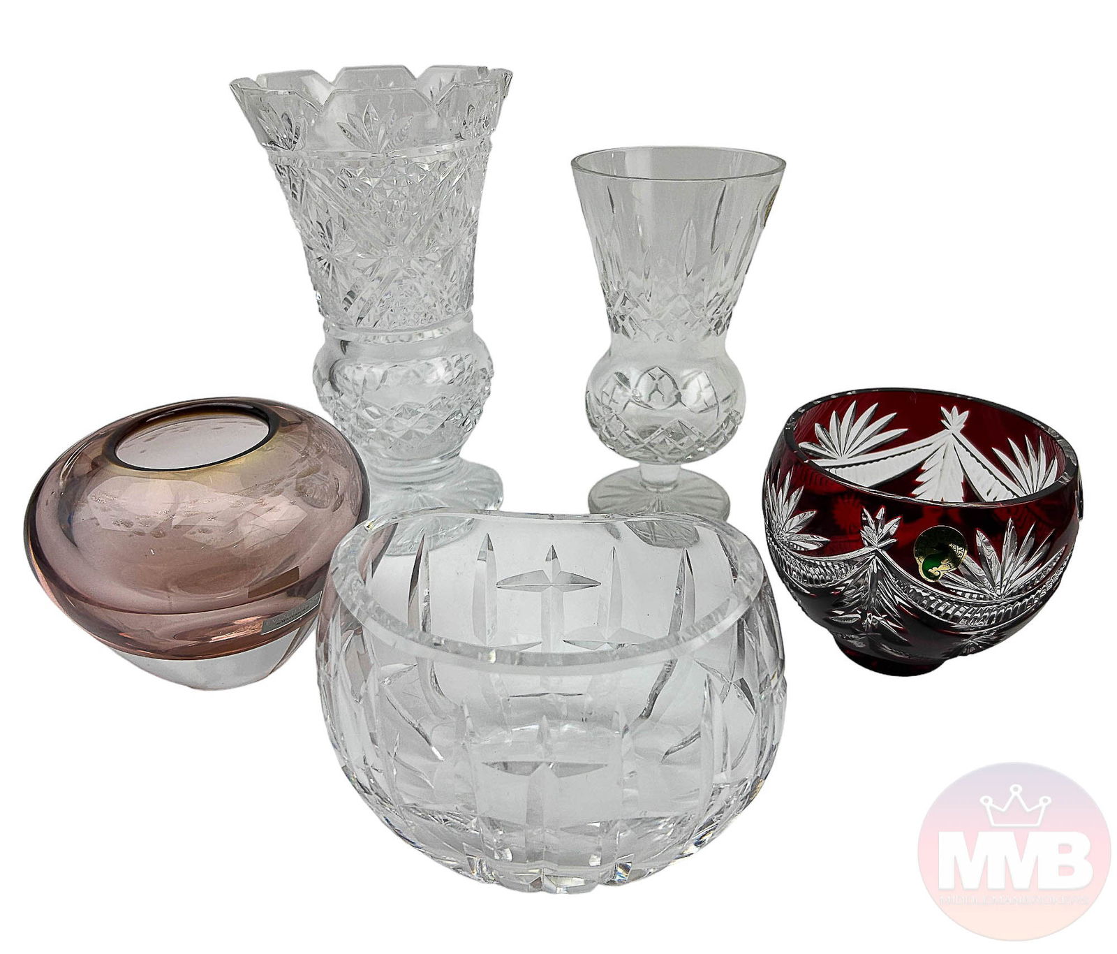 Waterford Crystal Art Glass Vase Bowl ESTATE LOT (1 of 11)