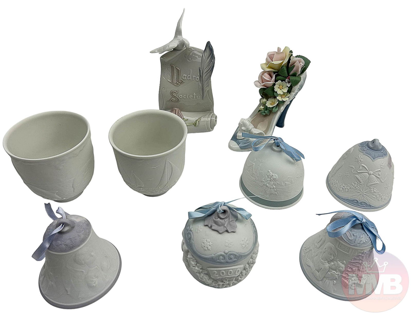 Lladro Stepping into Spring, Bell, Plaque 9pc LOT (1 of 13)