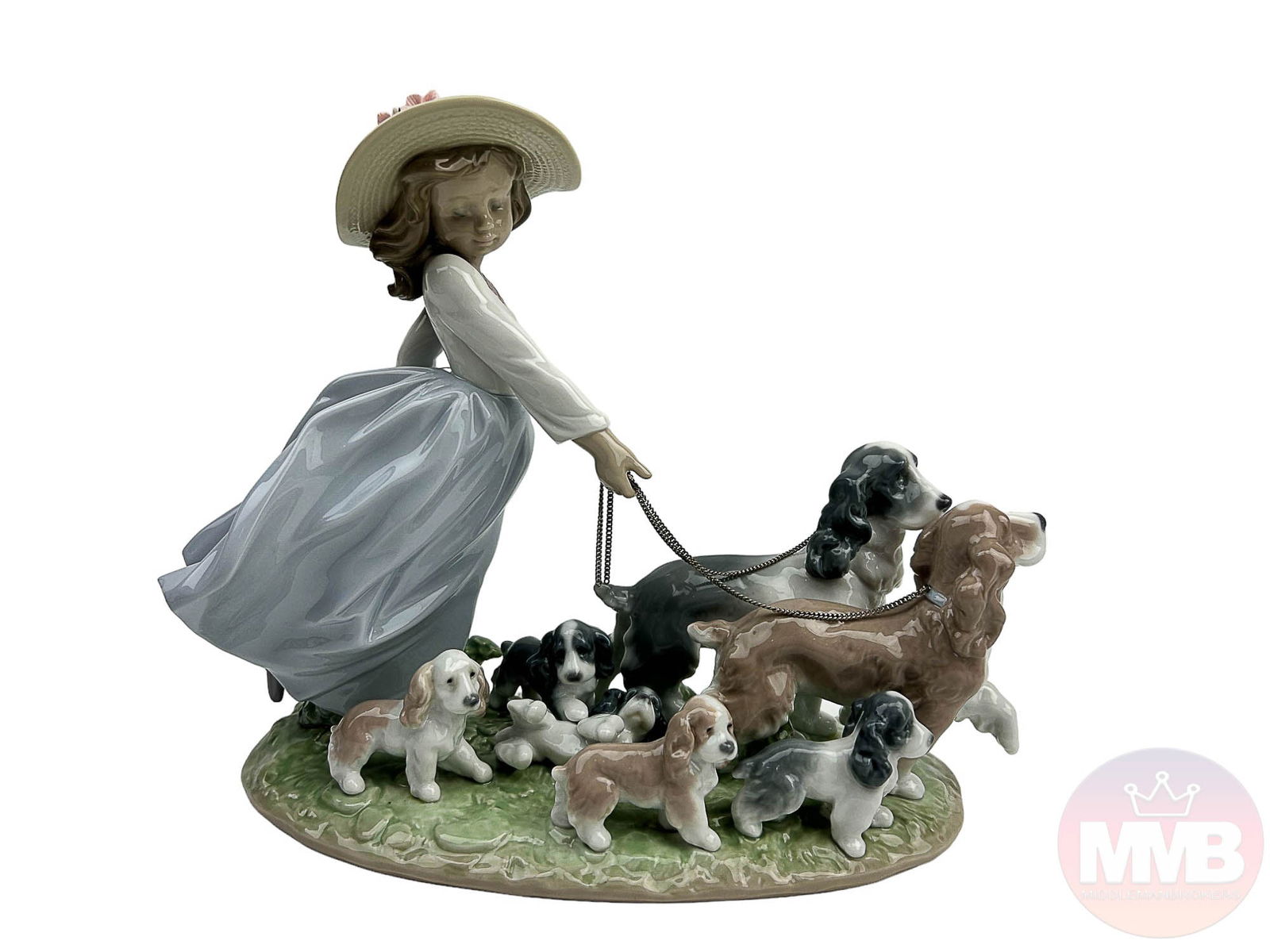 Lladro Puppy Parade 6784 Girl Spaniel Dog Figurine (1 of 7)
