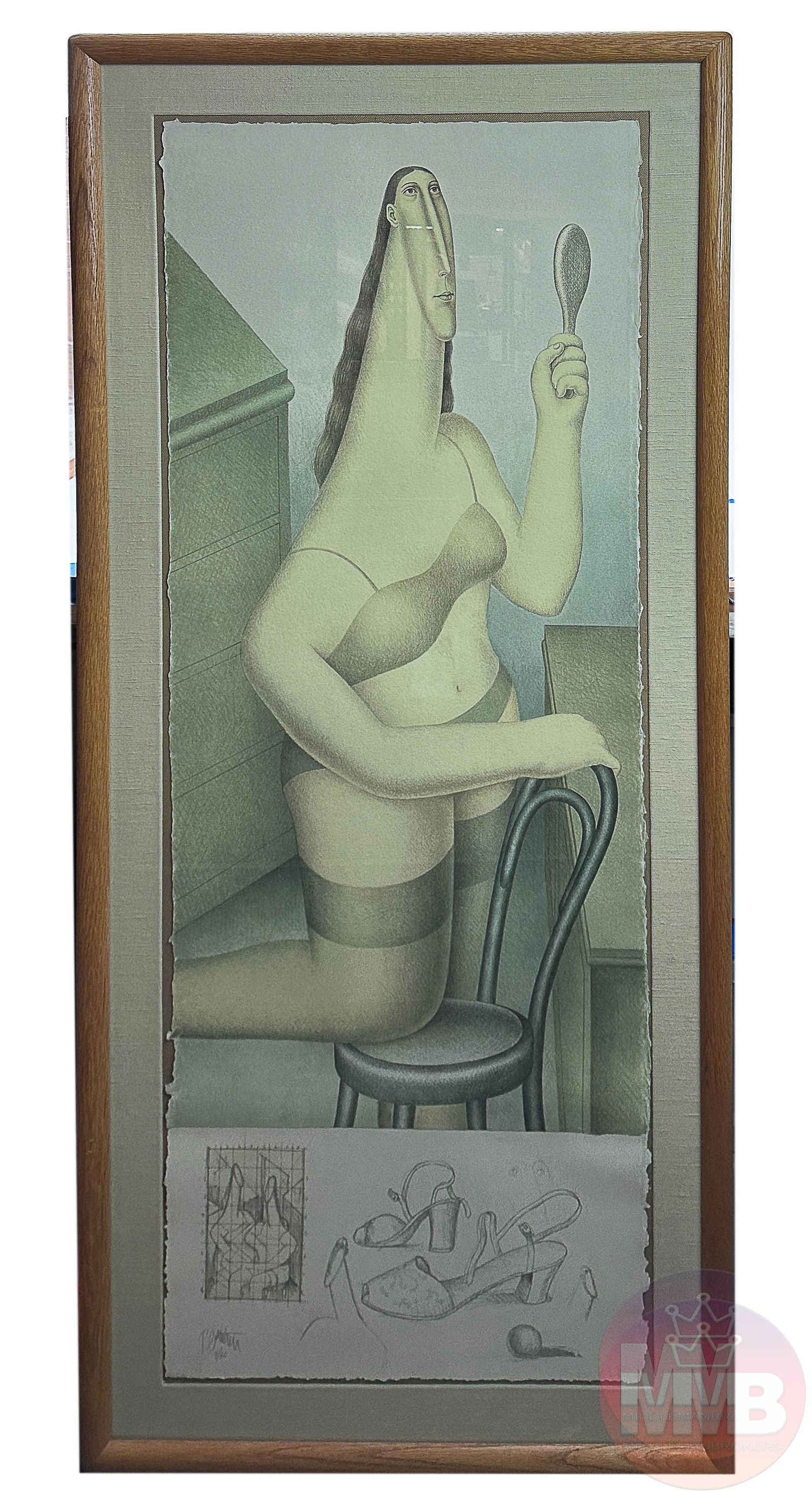 Roy Carruthers 1938-2013 Figural Color Lithograph (1 of 5)