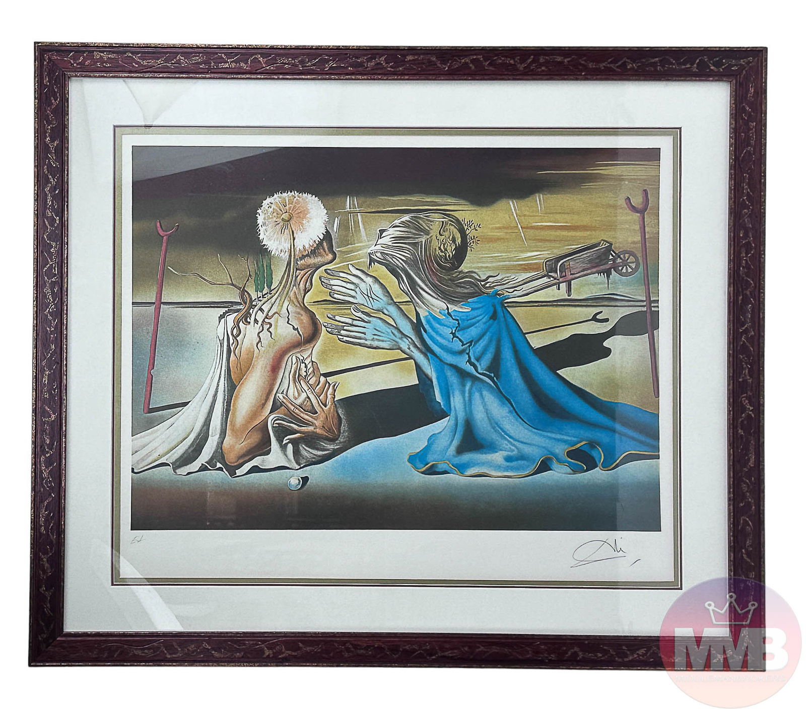 Dali 1904 - 1989 Tristan & Isolde Color Lithograph (1 of 4)