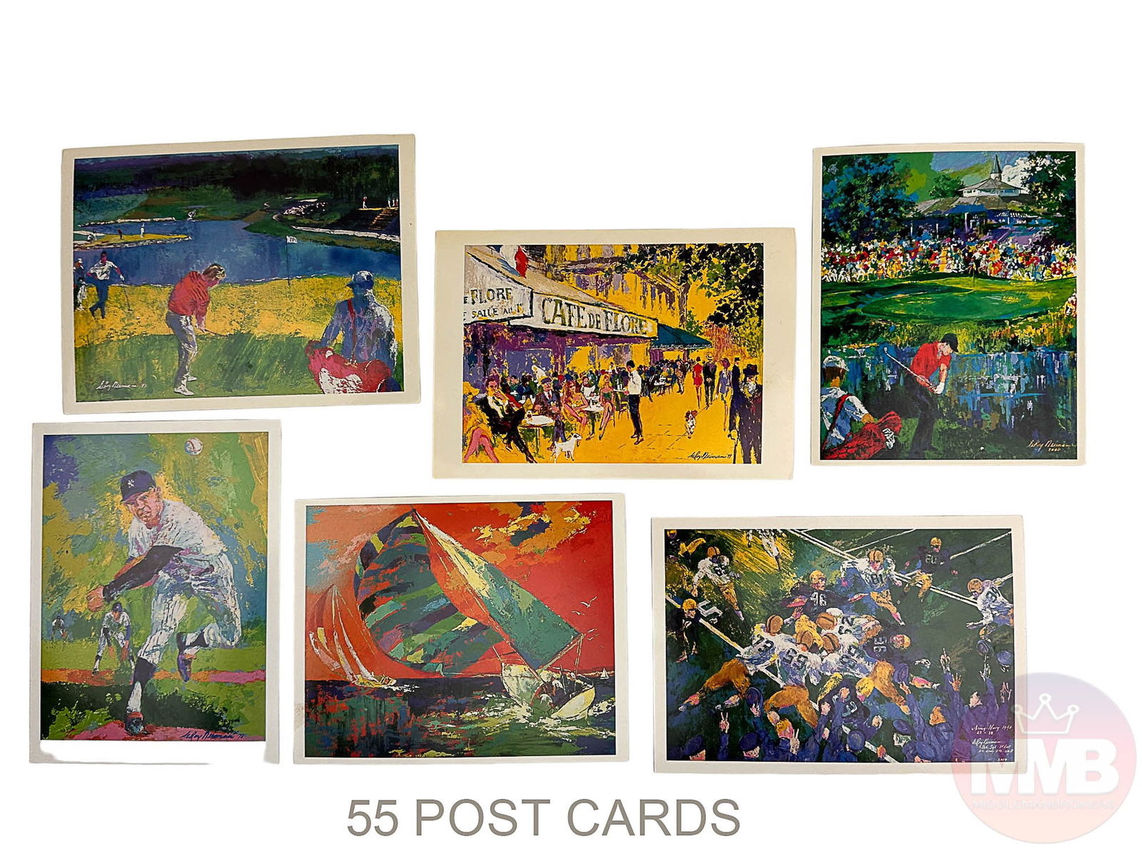 Leroy Neiman Unused Postcard 55pc ESTATE LOT (1 of 4)
