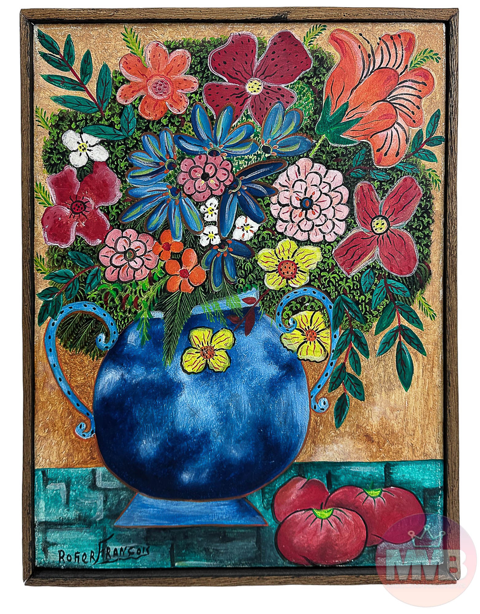 Roger Francois 1928 - 2013 Haitian Oil Painting (1 of 3)