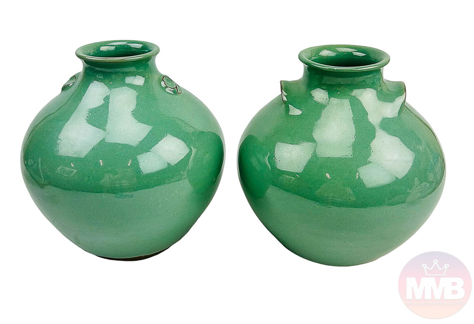 Jugtown Ware Vernon Owens Art Pottery Vases SIGNED (1 of 2)