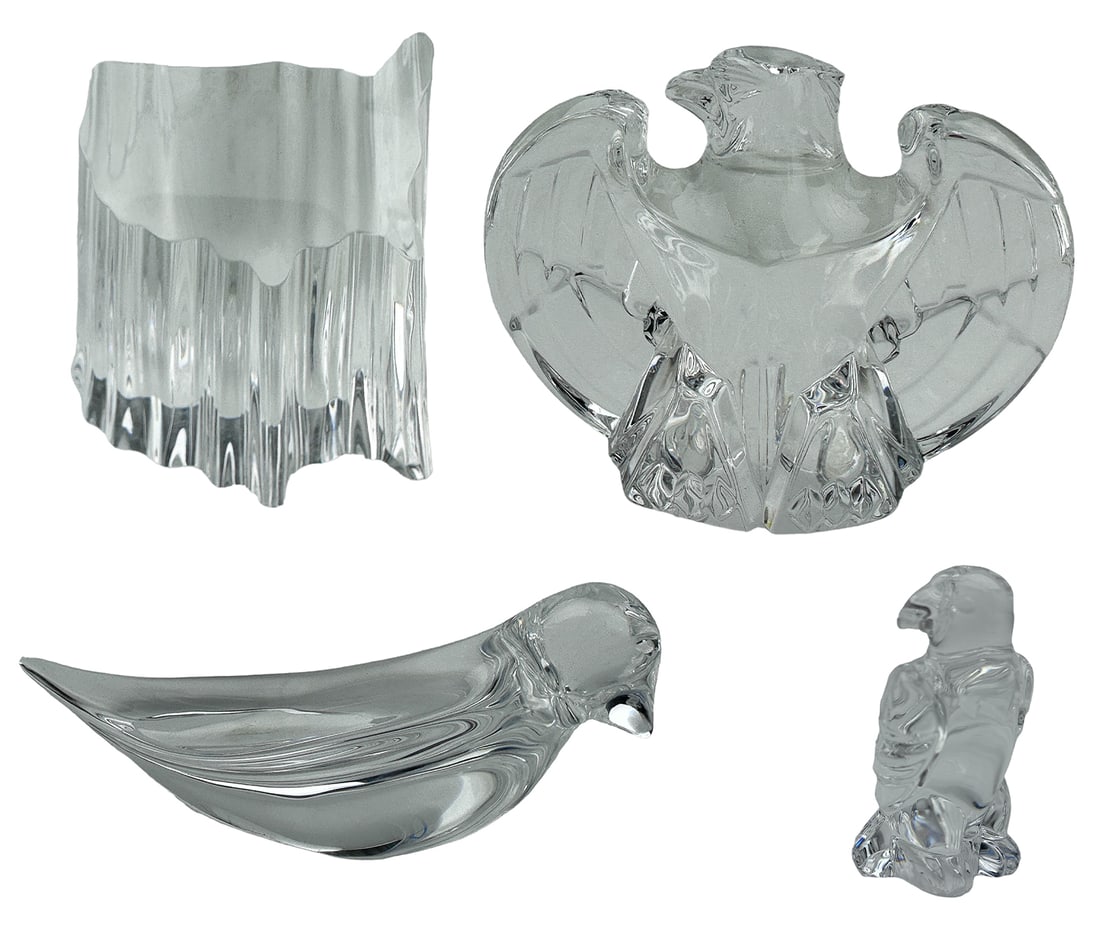 Steuben Crystal Eagle Bird This Land Paperweights (1 of 5)