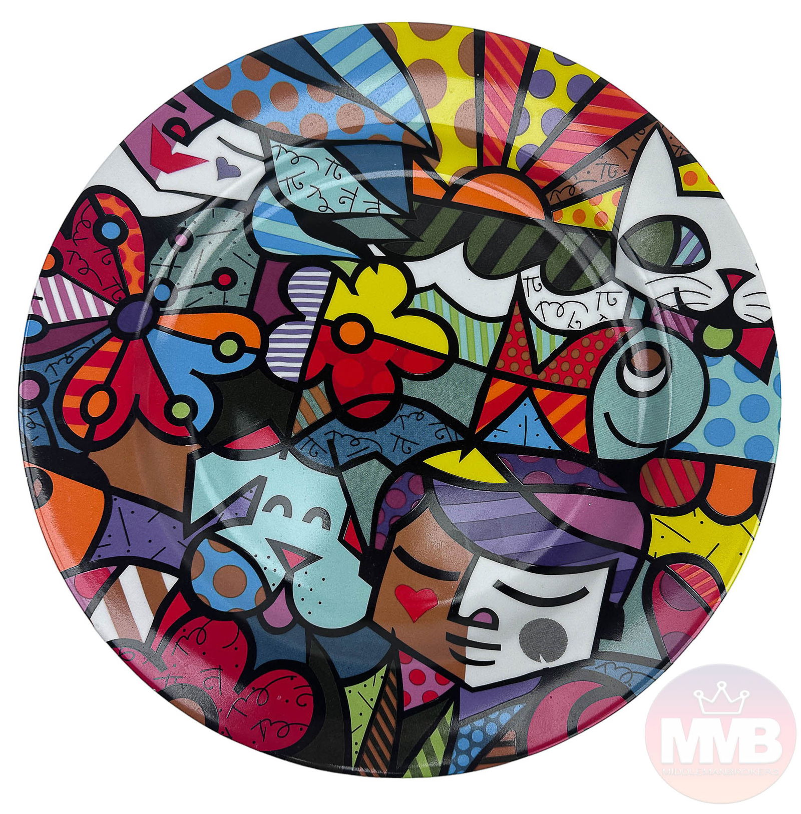 Romero Britto Vista Alegra Porcelain Charger Plate (1 of 4)