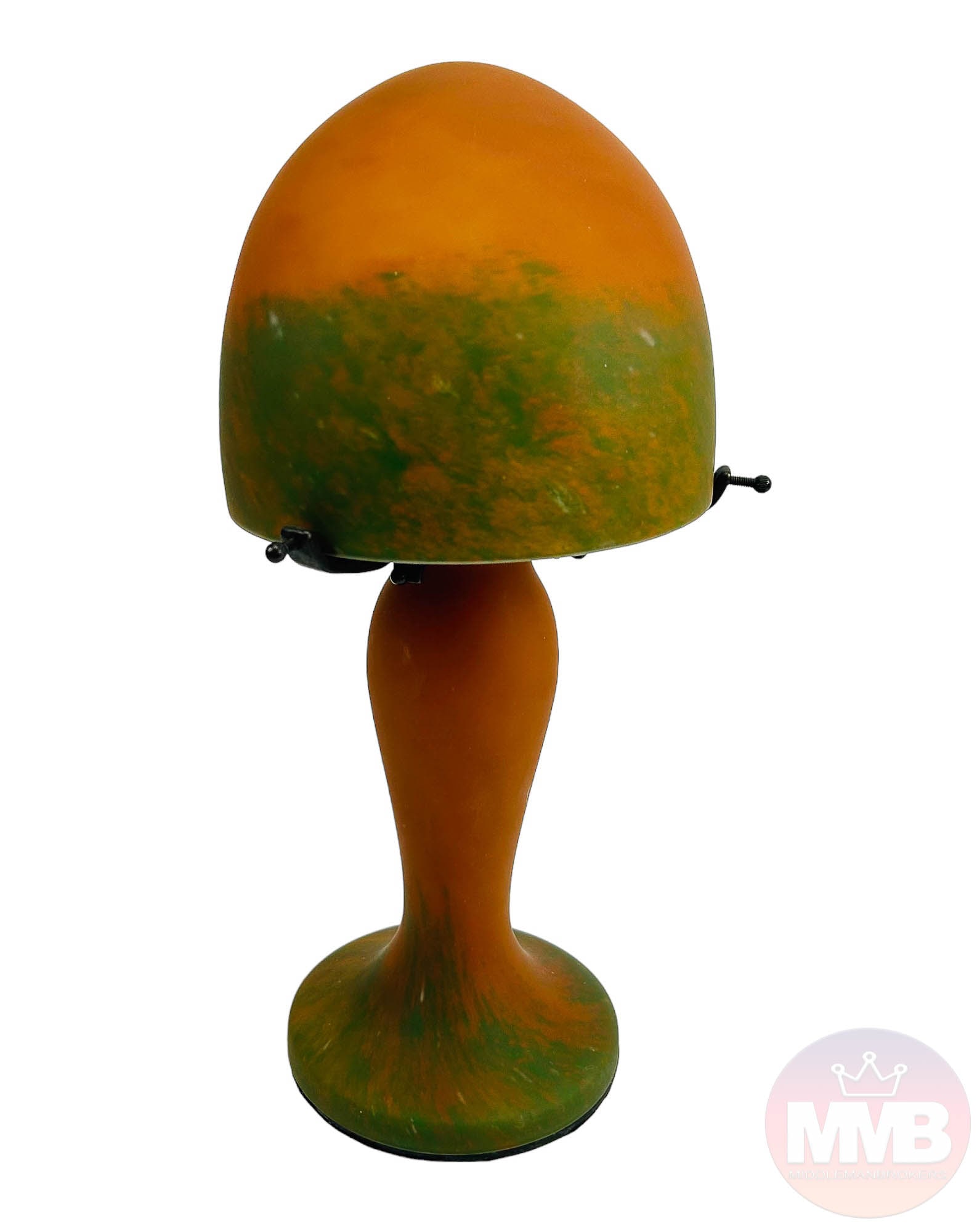 French Art Deco Style Glass Mushroom Table Lamp (1 of 4)