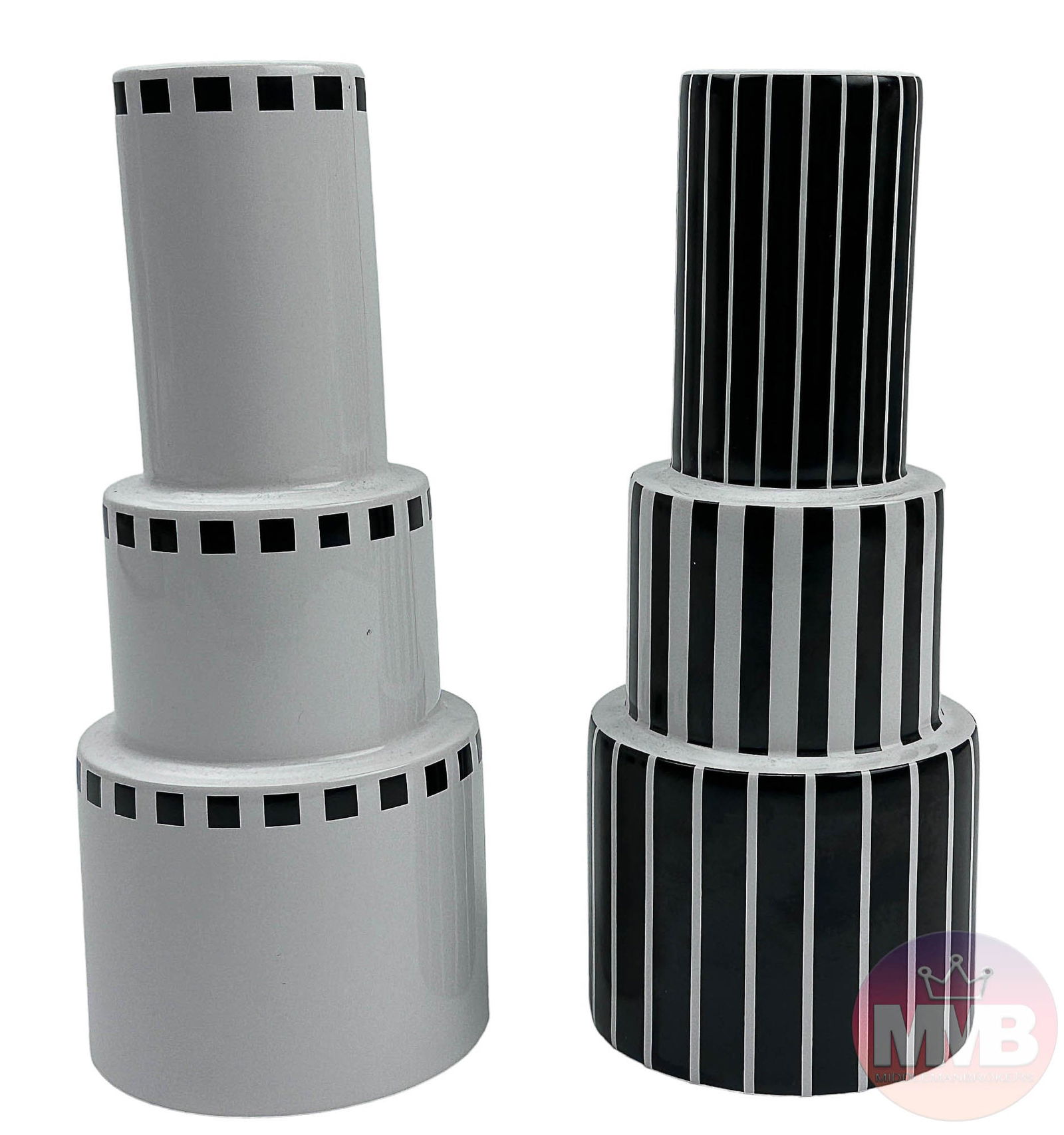 Vienna Collection Postmodern Ceramic Bud Vase LOT (1 of 4)