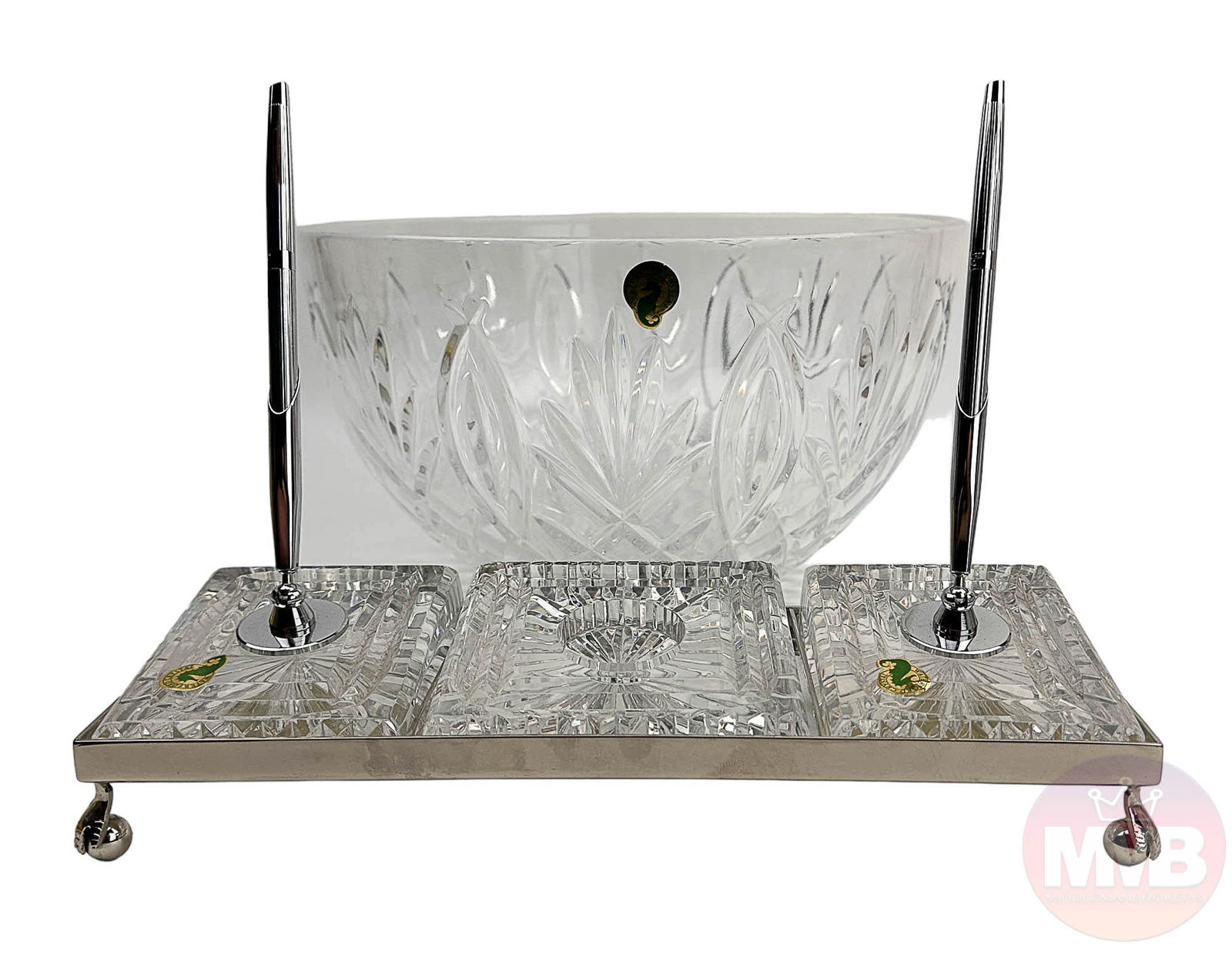 Waterford Crystal Granville 10" Bowl Desk Set Box (1 of 8)