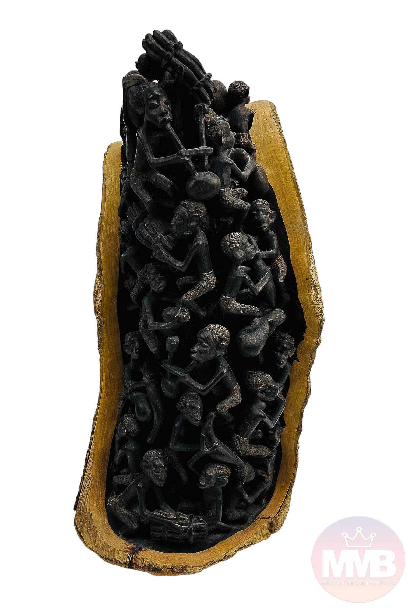 Makonde African Carved Primitive Wooden Sculpture (1 of 4)