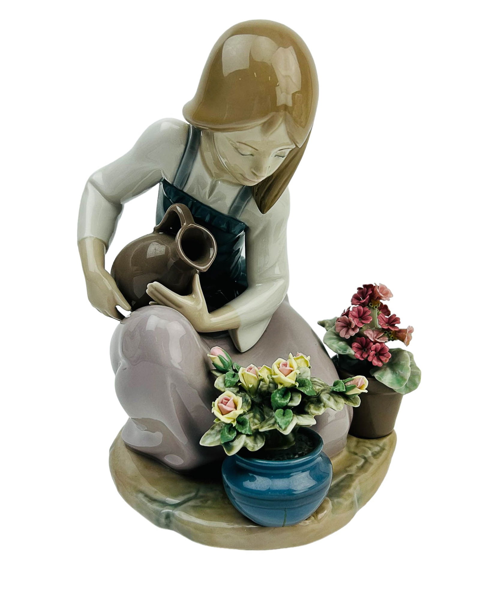 Lladro Watering The Flower Pots , # 1376 Lladro Watering The Flower Pots , # 1376