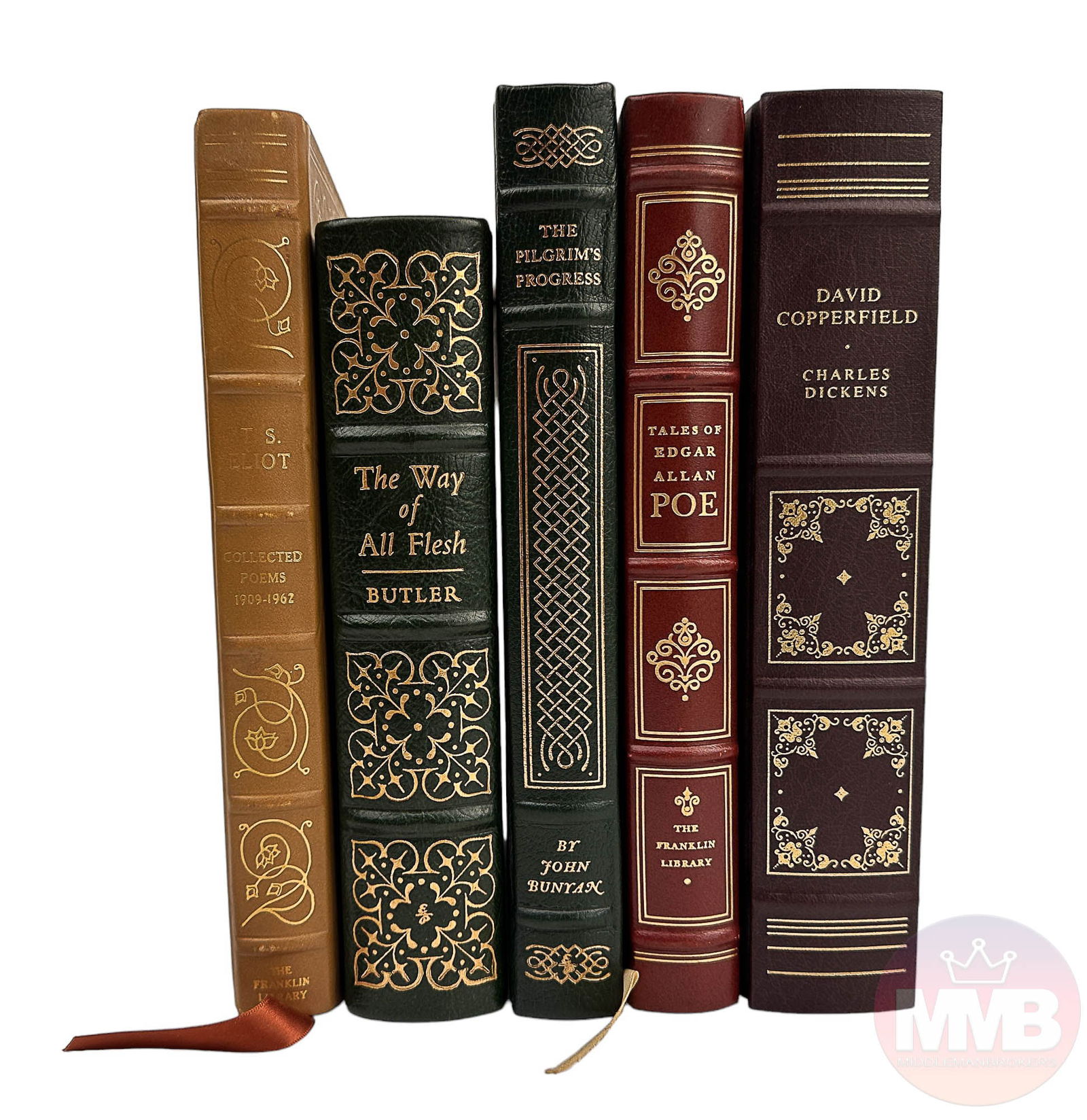 Poe Eliot Butler Dickens Bunyan Hardcover Book LOT (1 of 8)