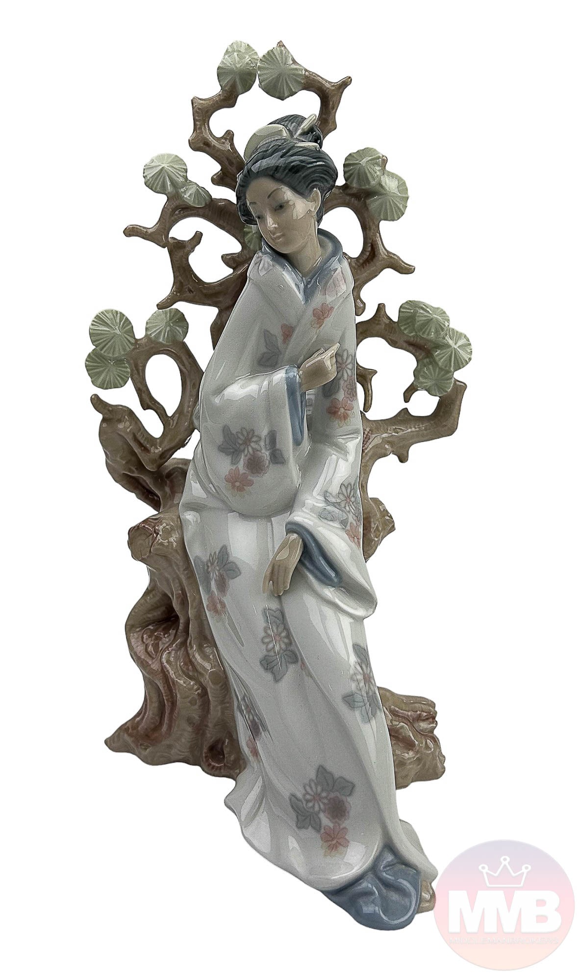 Lladro Geisha 4807 Lady Kimono Porcelain Figurine (1 of 5)