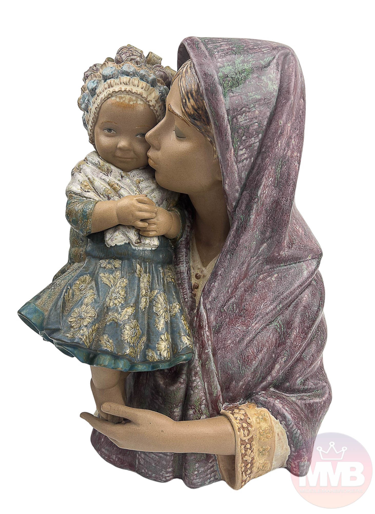 Lladro Mother Kiss Child 1329 LE Figurine SIGNED (1 of 5)