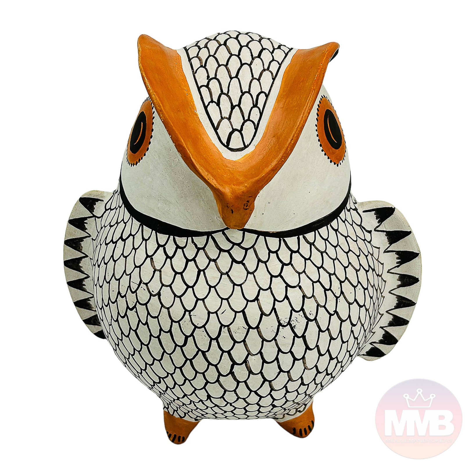 American Indian Acoma Pottery Owl Sculpture SIGNED (1 of 5)