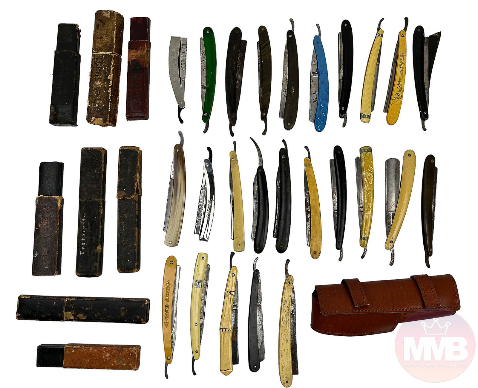 Estate Lot Gentleman Straight Edge Razor 27pc LOT (1 of 8)