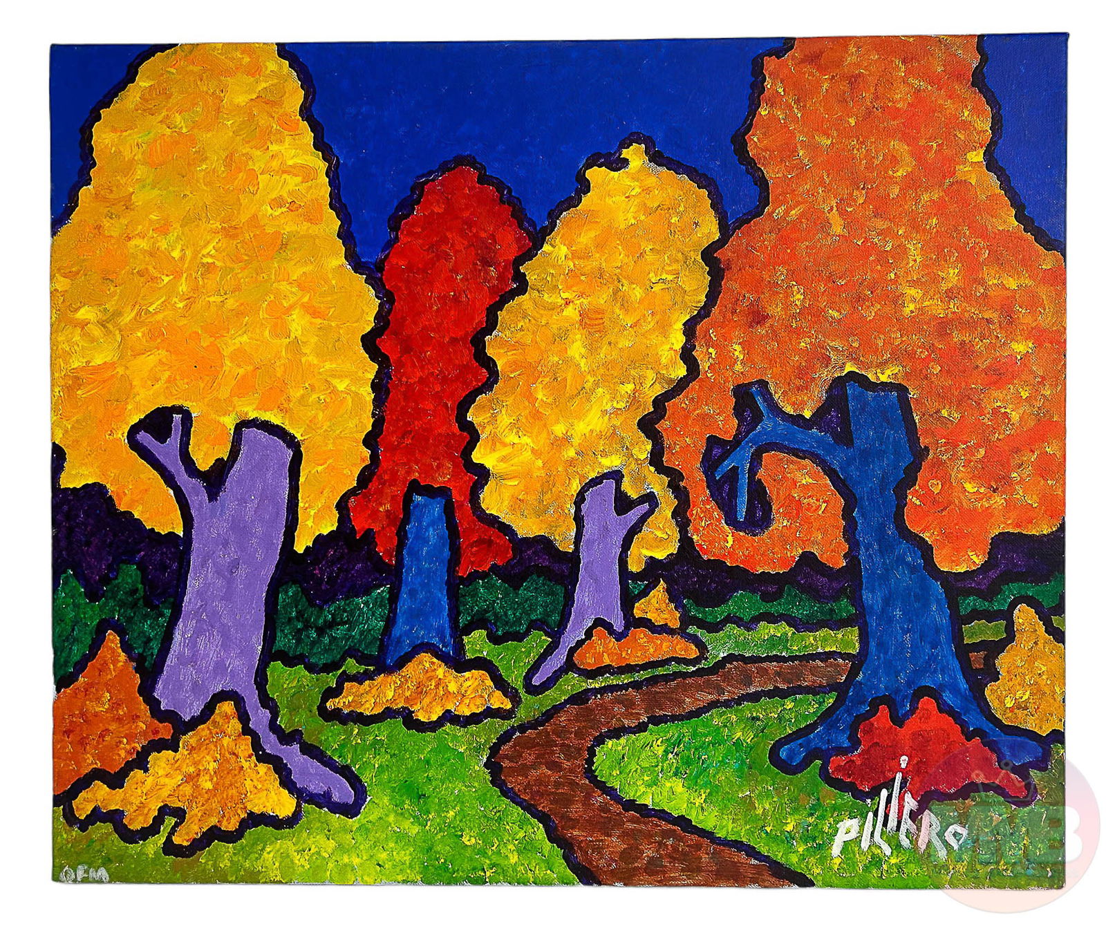 Nick Piliero Abstract Outsider Art Oil Painting (1 of 4)